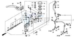 CBR1000RR9 Korea - (KO / SPC) drawing FR. BRAKE MASTER CYLINDER (CBR1000RR)