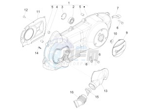 LXV 150 (NAFTA) drawing Crankcase cover - Crankcase cooling