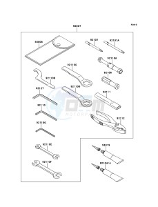 VERSYS_ABS KLE650DBF GB XX (EU ME A(FRICA) drawing Owner's Tools