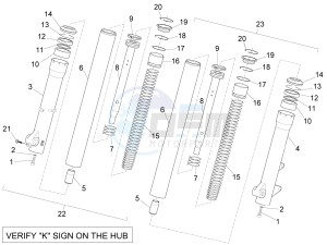 Sport City Street 300 4t 4v e3 drawing Fork II