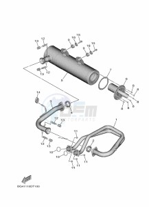 YXE850ENS YXE85WPSK (B8K1) drawing EXHAUST