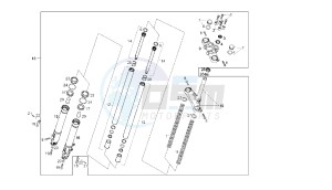 SENDA SM X-RACE 2VER - 50 CC VTHSR2E1A EU2 2VER drawing FRONT FORK PAIOLI <7H351906