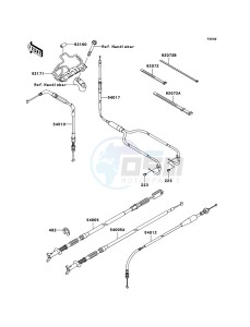 KVF650 4x4 KVF650D7F EU GB drawing Cables