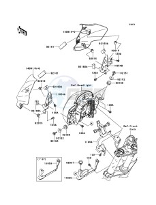 ER-6n ER650A7F GB XX (EU ME A(FRICA) drawing Cowling