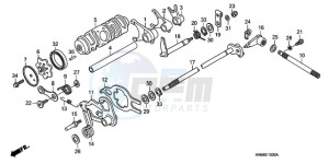 TRX250XA Europe Direct - (ED) drawing GEARSHIFT DRUM