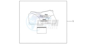 CBR1000RR9 France - (F / CMF MME REP) drawing INDOOR BODY COVER