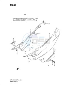 DR125SML0 drawing FRAME COVER (MODEL K9)