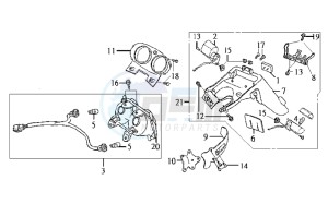 JET BASIX 25KMH 50 drawing TAIL LIGHT - INDICATORS - REAR MUDGUARD