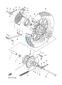 SR400 (2RDB) drawing REAR WHEEL