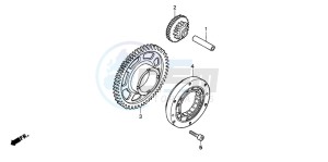 CBR600F drawing STARTING CLUTCH