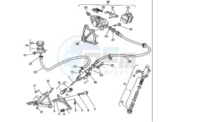 PRIMA 3-6V 50 drawing REAR BRAKE SYSTEM