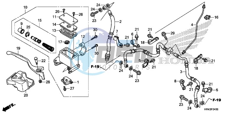 FRONT BRAKE MASTER CYLINDER