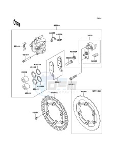 KX250F KX250W9F EU drawing Front Brake