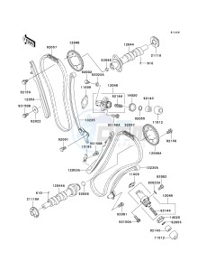 VN 1600 B [VULCAN 1600 MEAN STREAK] (B1-B2) [VULCAN 1600 MEAN STREAK] drawing CAMSHAFT-- S- -_TENSIONER