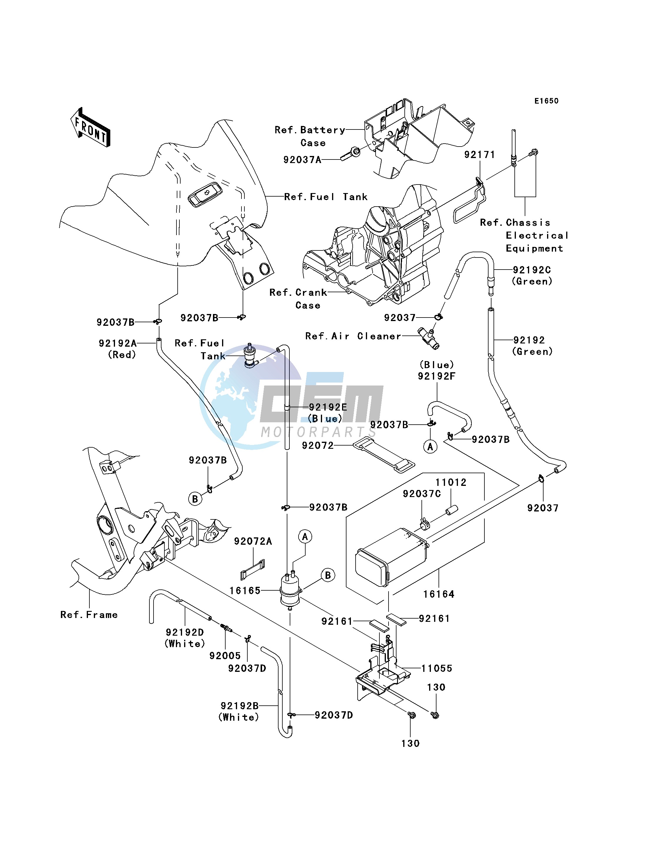 FUEL EVAPORATIVE SYSTEM-- CA- -