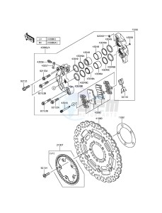 Z800 ABS ZR800DGF UF (UK FA) XX (EU ME A(FRICA) drawing Front Brake