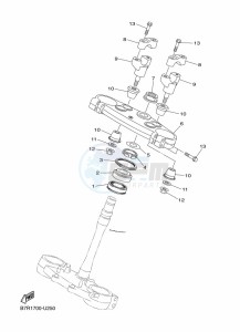 WR450F (B7R9) drawing STEERING