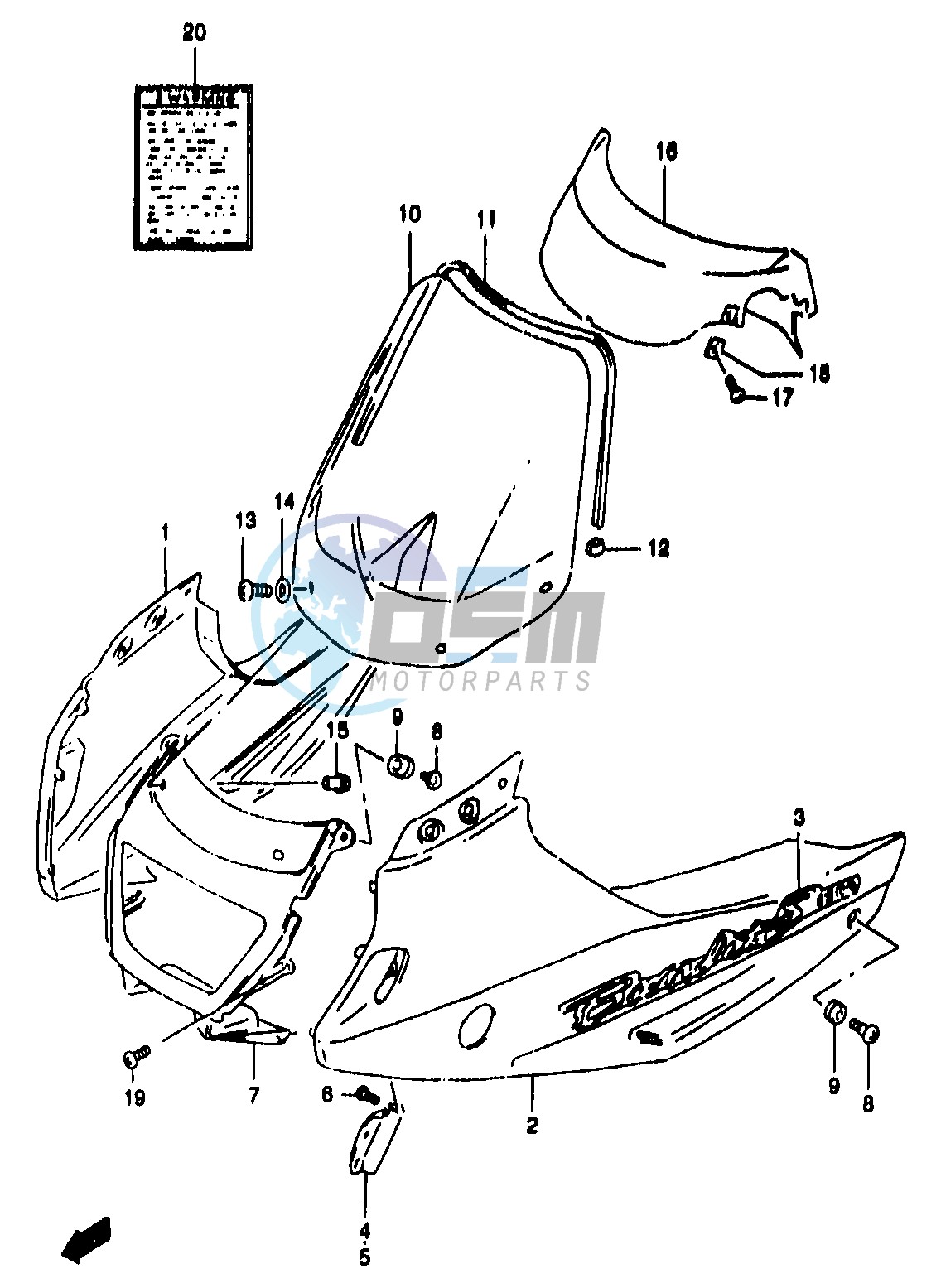 COWLING BODY (GSF1200SY SAY)