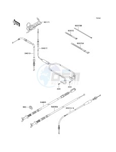 KVF 700 A [PRAIRIE 700 4X4] (A1-A2) [PRAIRIE 700 4X4] drawing CABLES