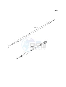 KX250 KX250R6F EU drawing Cables