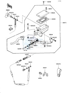 ZG 1200 B [VOYAGER XII] (B1-B5) [VOYAGER XII] drawing CLUTCH MASTER CYLINDER