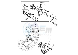 YQ AEROX 50 drawing REAR BRAKE CALIPER