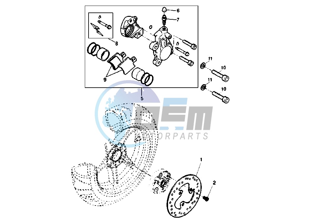 REAR BRAKE CALIPER