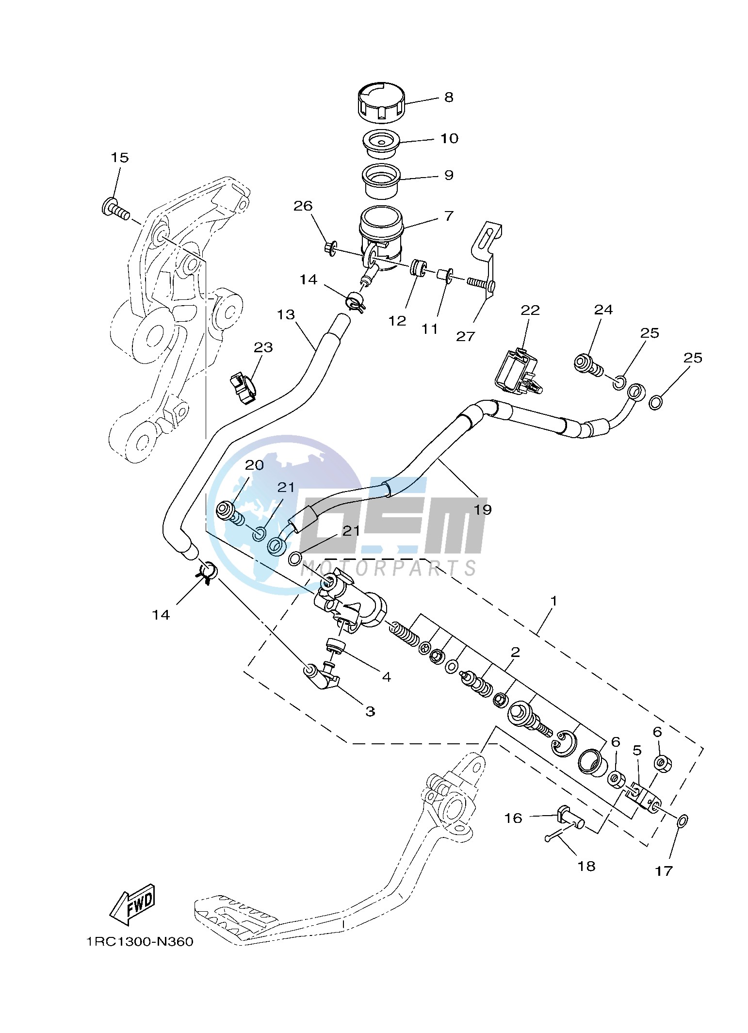 REAR MASTER CYLINDER