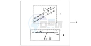 NT700VAA Europe Direct - (ED / ABS) drawing HEATED GRIP ATT.