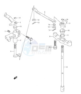 DF 115 drawing Clutch Shaft (S/N 373695 & Older)