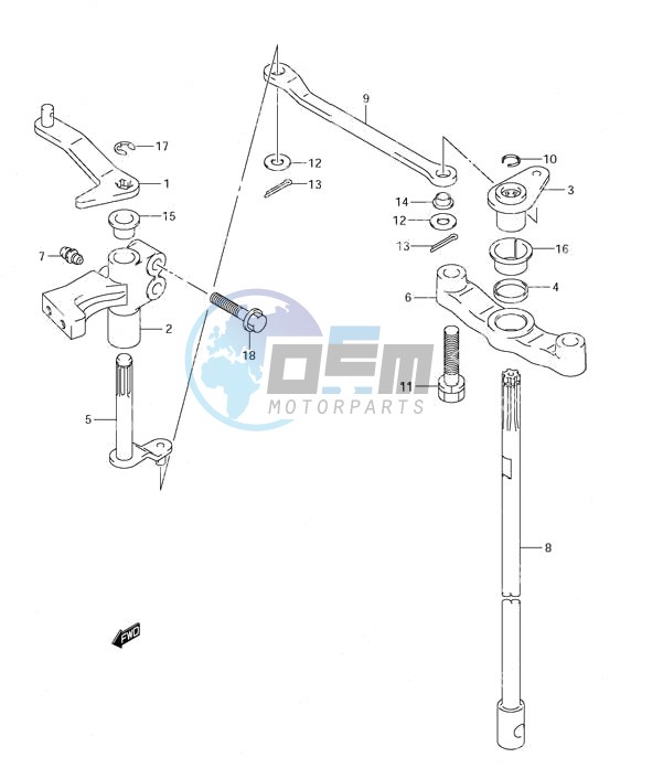 Clutch Shaft (S/N 373695 & Older)