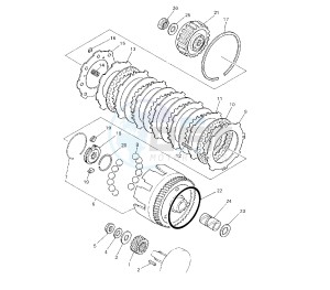 PW 80 drawing CLUTCH