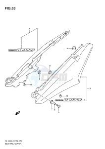 DL1000 (E24) V-Strom drawing SEAT TAIL COVER