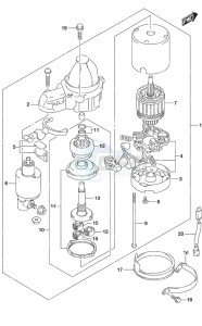 DF 300AP drawing Starting Motor