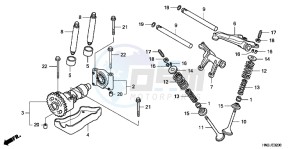 TRX500FPAC drawing CAMSHAFT/ VALVE