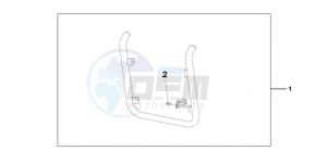 VT750CA9 UK - (E / MKH MME ST) drawing CHROME RADIATOR