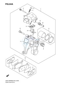 GSX1300BK (E2) drawing REAR CALIPER (GSX1300BKAK8 AU2K8 AK9 AUFK9 AL0 AUFL0)