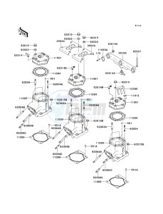 JH 1200 B [ULTRA 150] (B1-B3) [ULTRA 150] drawing CYLINDER HEAD_CYLINDER