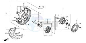 VT750DC SHADOW SPIRIT drawing REAR WHEEL