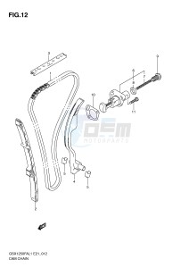 GSX1250FA (E21) drawing CAM CHAIN