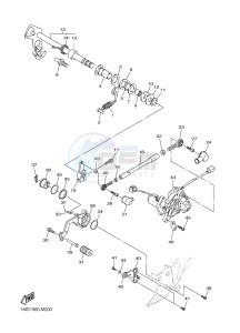 FJR1300AE FJR1300-AS FJR1300AS (B954) drawing SHIFT SHAFT