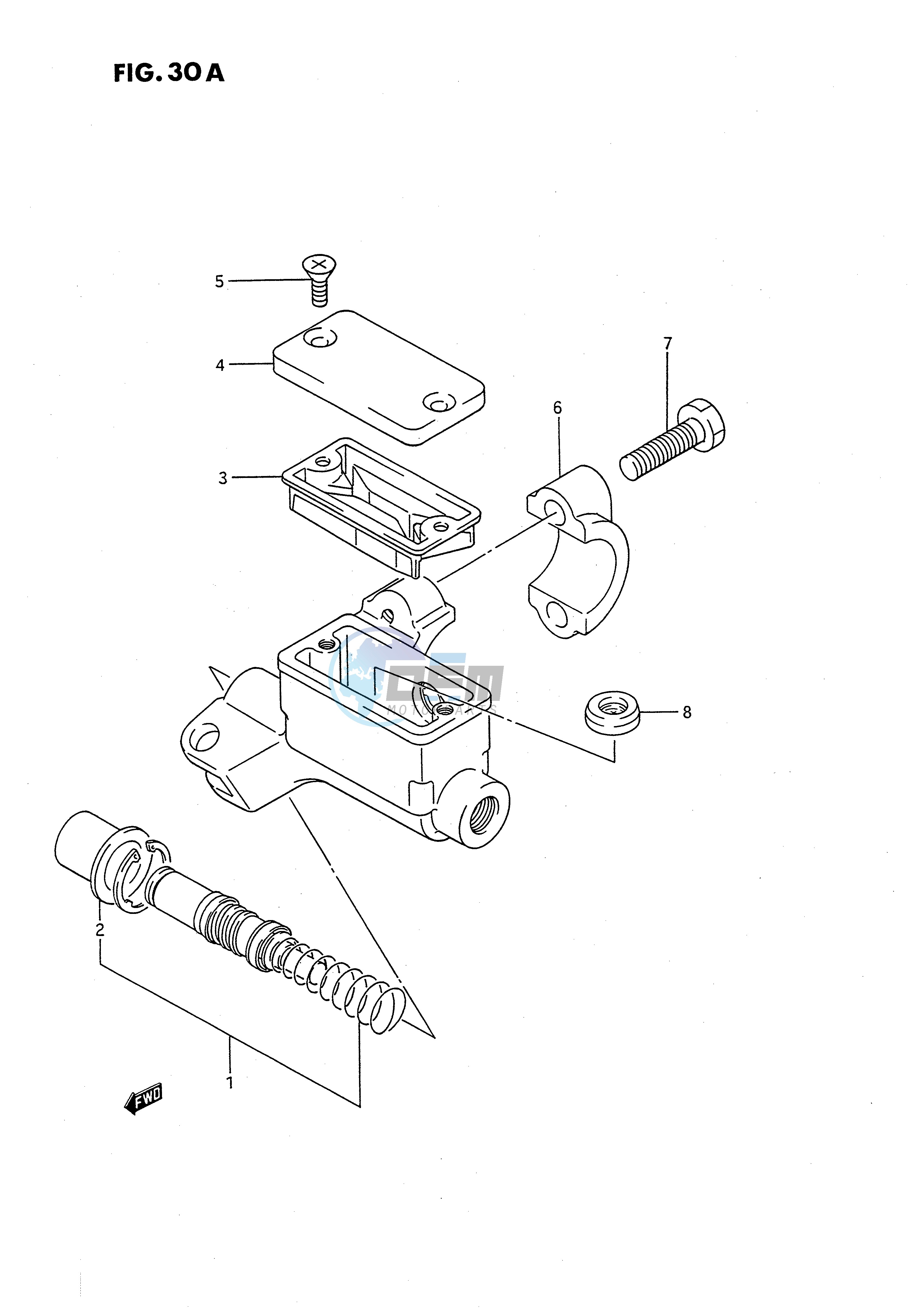 FRONT MASTER CYLINDER (MODEL K L M N P R S)