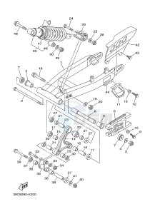 TT-R125 TT-R125LWE (19CT 19CU) drawing REAR ARM & SUSPENSION