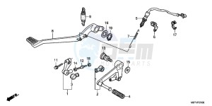 XL1000VB drawing PEDAL