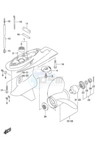 DF 90A drawing Gear Case