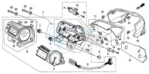 CB600F2 CB600S drawing METER (CB600F5/6)