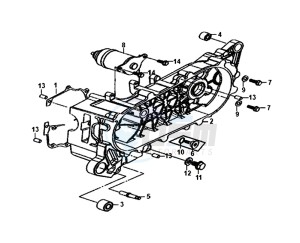 FIDDLE II 50 (25 KM/H) (AF05W4-NL) (E4) (L8-M0) drawing L. CRANK CASE / FIDDLE II 50 (25 KM/H) (AF05W4-NL) (E4) (L8-M0)