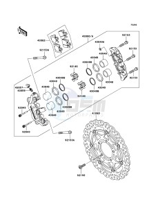 NINJA ZX-10R ZX1000-C2H FR GB XX (EU ME A(FRICA) drawing Front Brake