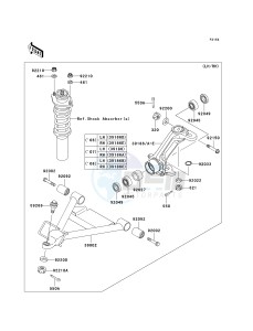 KAF 620 E [MULE 3010 4X4] (E6F-E8F) E7F drawing FRONT SUSPENSION