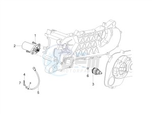 SCARABEO 50 2T CARBURATORE E4 STREET (EMEA) drawing Starter / Electric starter